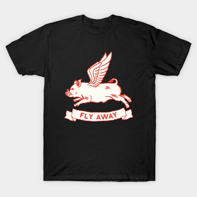 Pig Fly Away T-Shirt by Sand Plus